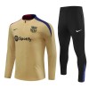 Sudadera De Entrenamiento Barcelona Gold Version Cremallera De Cuarto 2024-25 - Hombre